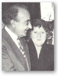 André Dhôtel et Germaine Beaumont, en 1955, au moment du Femina