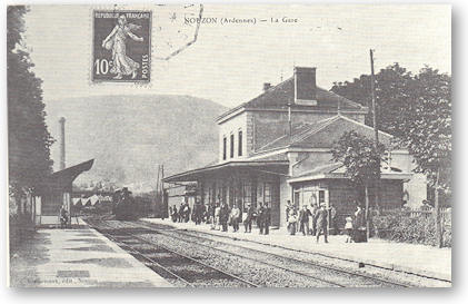 La gare de Nouzon(ville) autrefois